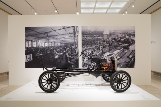 Model T Chassis, The Henry Ford.  On view in Michigan Modern at Cranbrook Art Museum.  September 2013, Shell Hensleigh/Cranbrook Art Museum. 