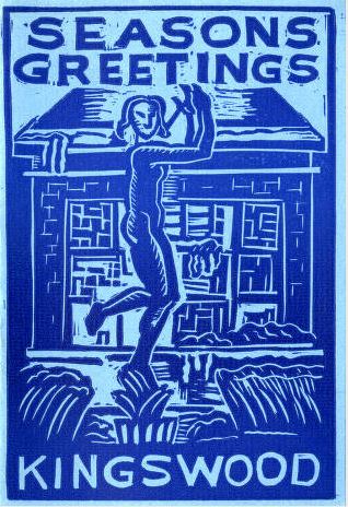 Kingswood Christmas Card, 1944. Cranbrook Archives. 