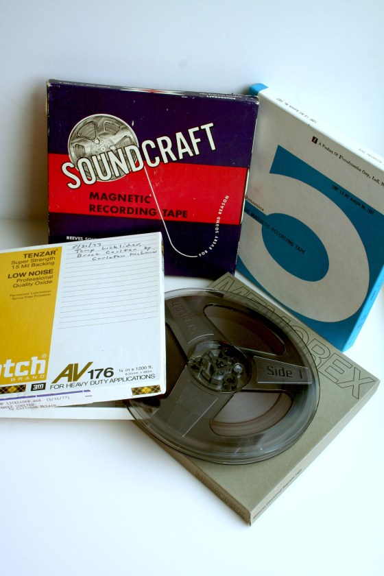 These are just a few of the reel-to-reel tapes from the collection. Justine Tobiasz/Cranbrook Archives