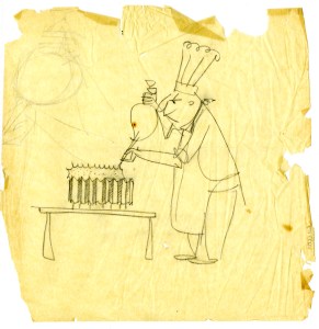 Claude de Forest cartoon