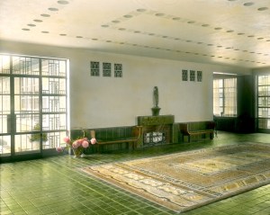 Kingswood School Green Lobby, photographer George W. Hance, 1932. Cranbrook Archives.