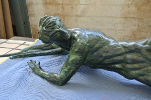 Orpheus figure, restored and waiting to be reinstalled at Cranbrook Academy of Art (CAM 1931.9). Courtesy Cranbrook Archives.