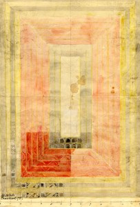 Watercolour sketch by Maja Wirde (1873-1952), Collection of Smålands Museum, Växjö, Sweden.