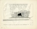 Smith House second Garden Gazebo plan c 1980 with&nbsp;Piano