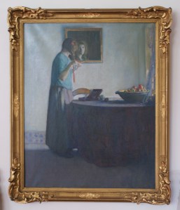 Young Girl Braiding Her Hair, circa 1912 by Myron G. Barlow