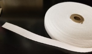 Cotton twill "tape" used ti number textiles.