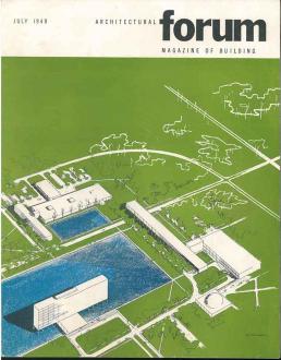 Architectural Forum July 1949 Glen Paulsen cover for Eero Saarinen
