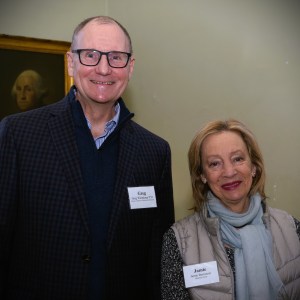Center Director Greg Wittkopp and Jamie Bernstein at Cranbrook, March 26, 2023.